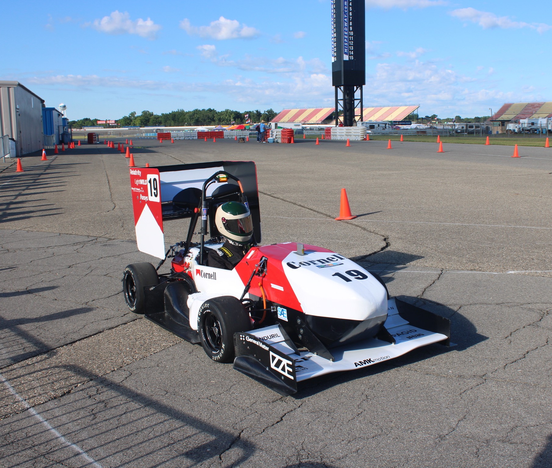 Cornell Racing's ARG26 car at FSAE Michigan